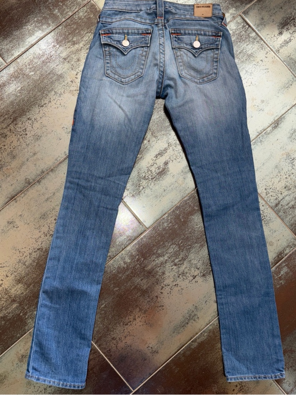 True Religion Women's Cora Mid Rise straight Jeans 25